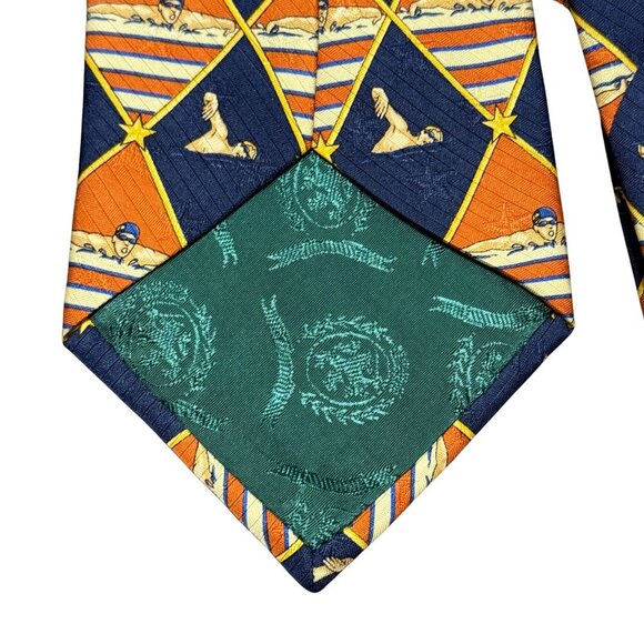 Tommy Hilfiger Mens Vintage Neck Silk Tie - Picture 8 of 9